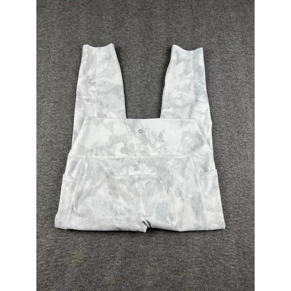 RBX Women's White Gray Camouflage Leggings Size‎ Large